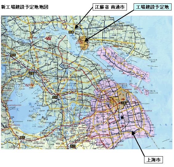 新工場建設予定地地図