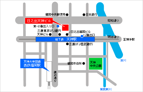 福岡支店周辺地図