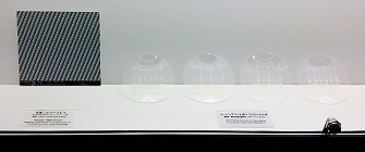 紫外線硬化型液状シリコーンゴムの展示品